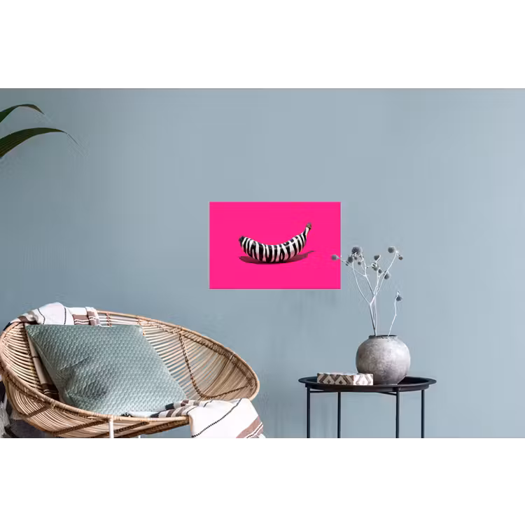 Muursticker - Banaan - Zebraprint - Roze — 4