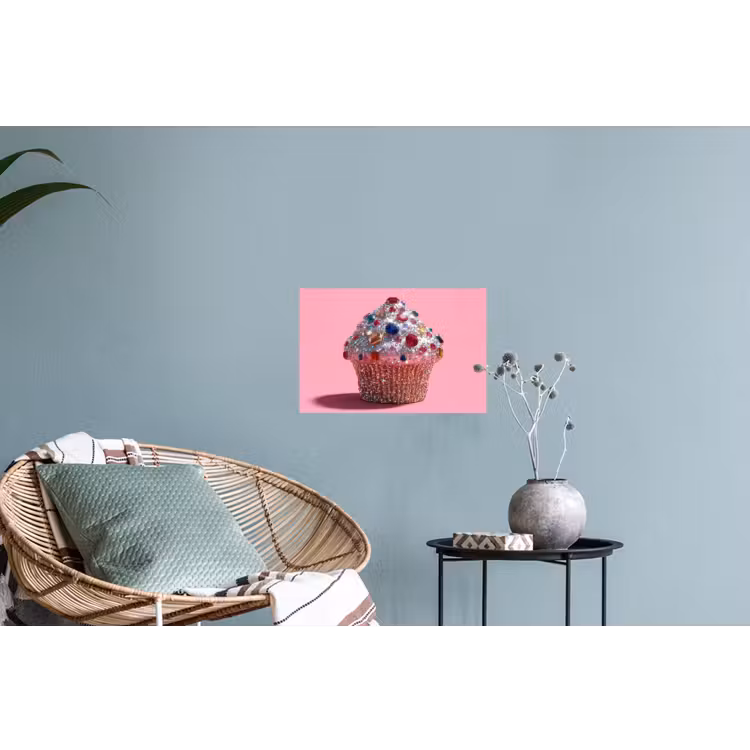 Muursticker - Cupcake - Kleurrijk - Edelstenen — 4