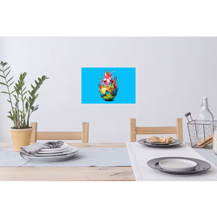 Muursticker - Drakenfruit - Blauw - Levendig — 3