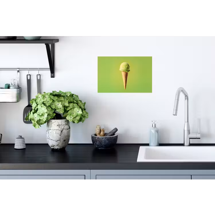 Muursticker - Hoorntje - Schepijs - Groen — 2