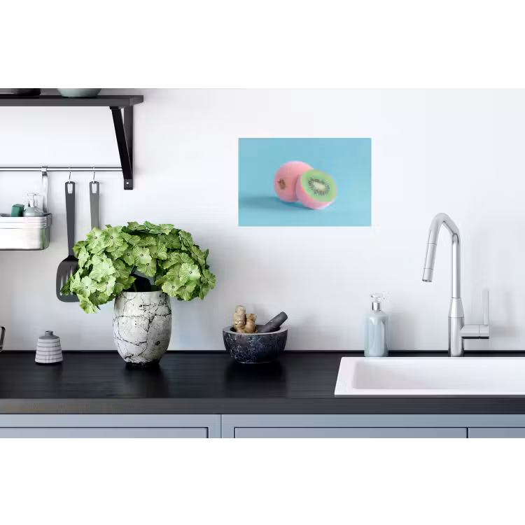 Muursticker - Kiwi - Blauw - Surrealistisch — 2