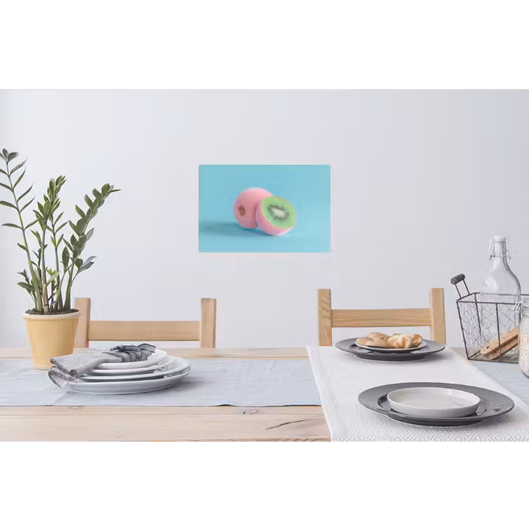 Muursticker - Kiwi - Blauw - Surrealistisch — 3
