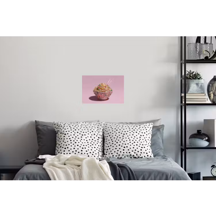 Muursticker - Noodles - Edelstenen - Stokjes - Roze — 5