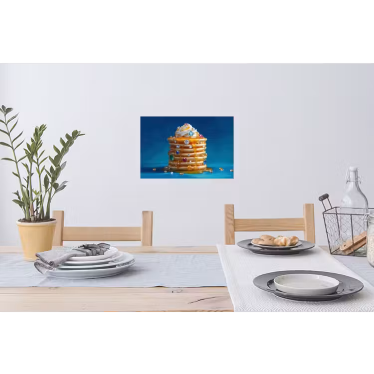 Muursticker - Pannenkoeken - Steentjes - Glitter - Slagroom — 3