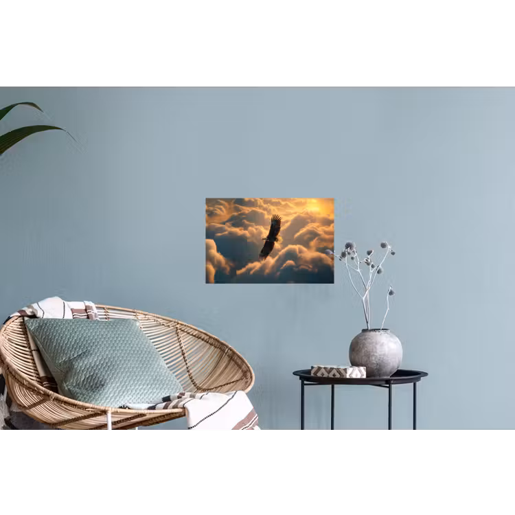 Muursticker - Adelaar - Wolken - Zon — 4