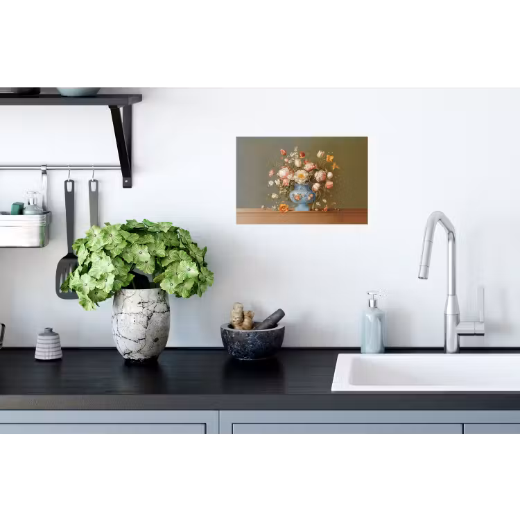 Muursticker - Neutral - Bloemen - Boeket - Vaas — 2