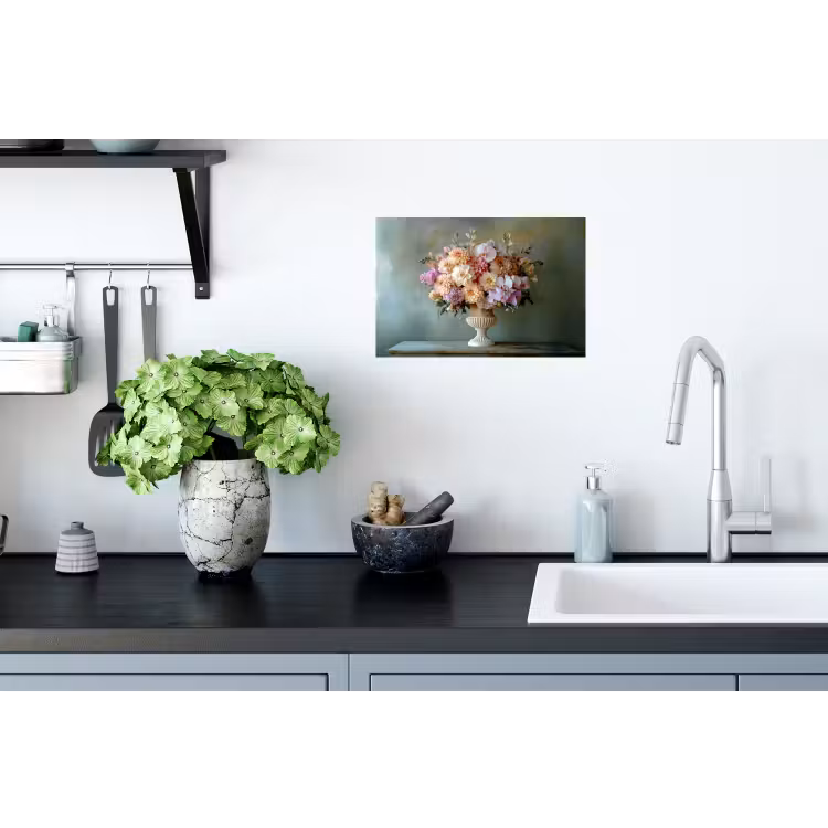 Muursticker - Orchidee - Boeket - Vaas - Bloemen — 2