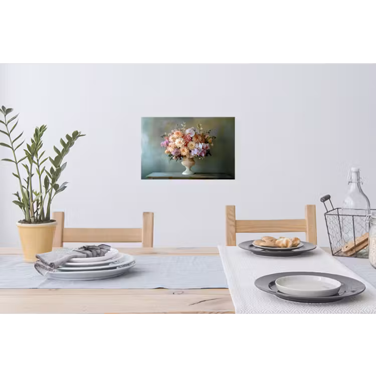 Muursticker - Orchidee - Boeket - Vaas - Bloemen — 3