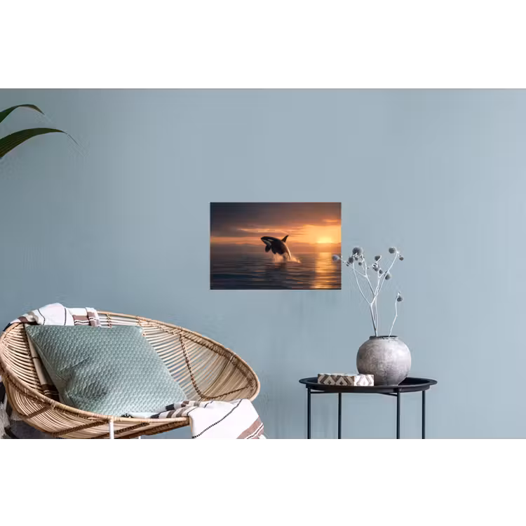 Muursticker - Orka - Zee - Zonsondergang — 4