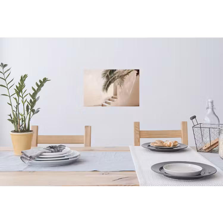 Muursticker - Palmboom - Schaduw - Trap - Beige — 3