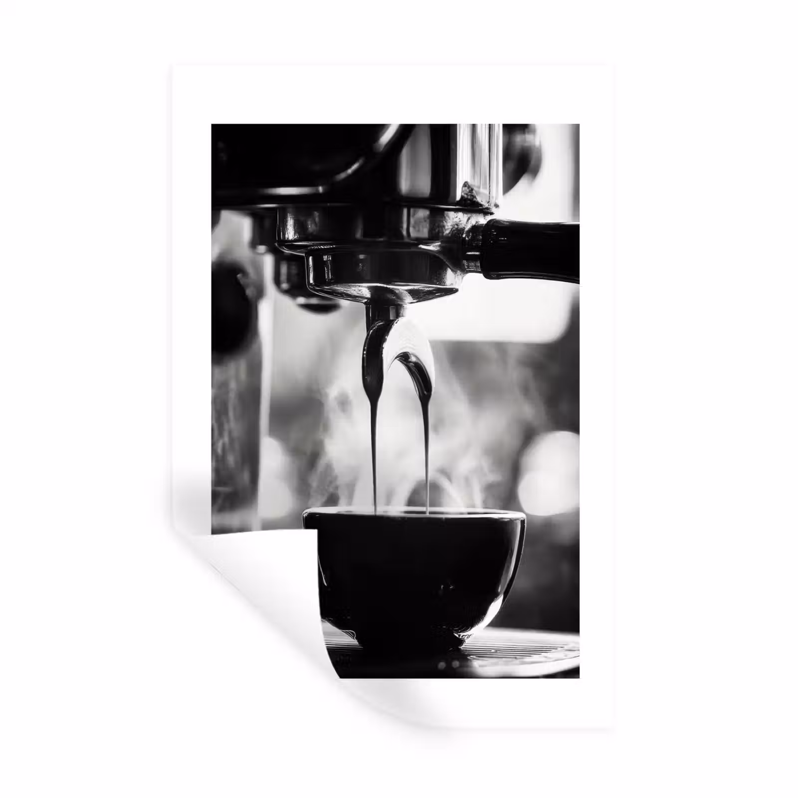 Muursticker - Coffee - Espresso - Koffiemachine - Kop — 1
