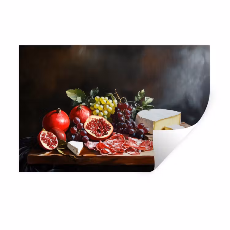 Muursticker - Borrelplank - Stilleven - Vintage — 1