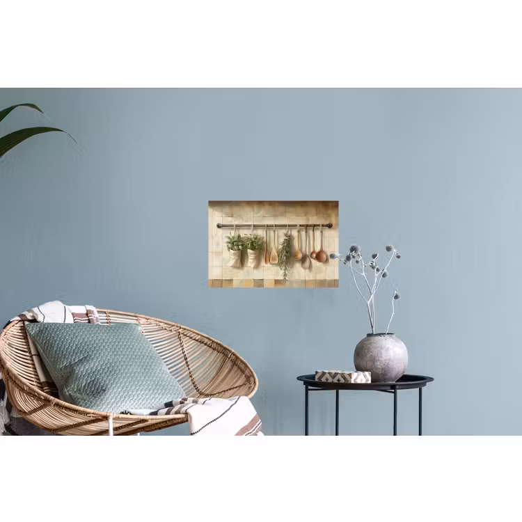 Muursticker - Hout - Keukengerei - Stilleven - Tegels — 4