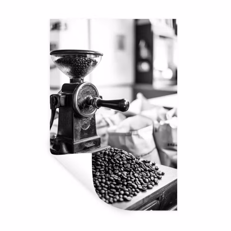 Muursticker - Koffiemolen - Gemalen - Vintage — 1