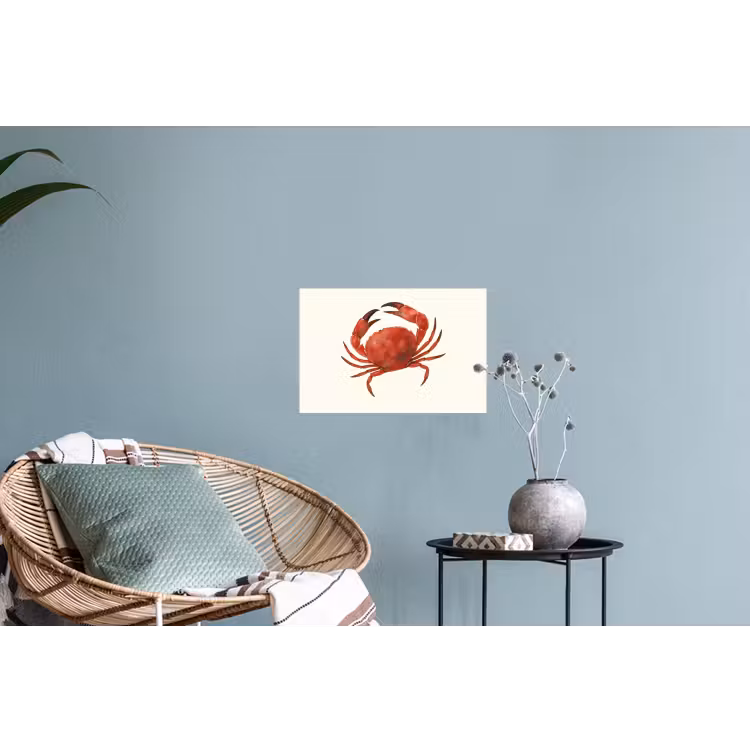 Muursticker - Krab - Felrood - Poten — 4