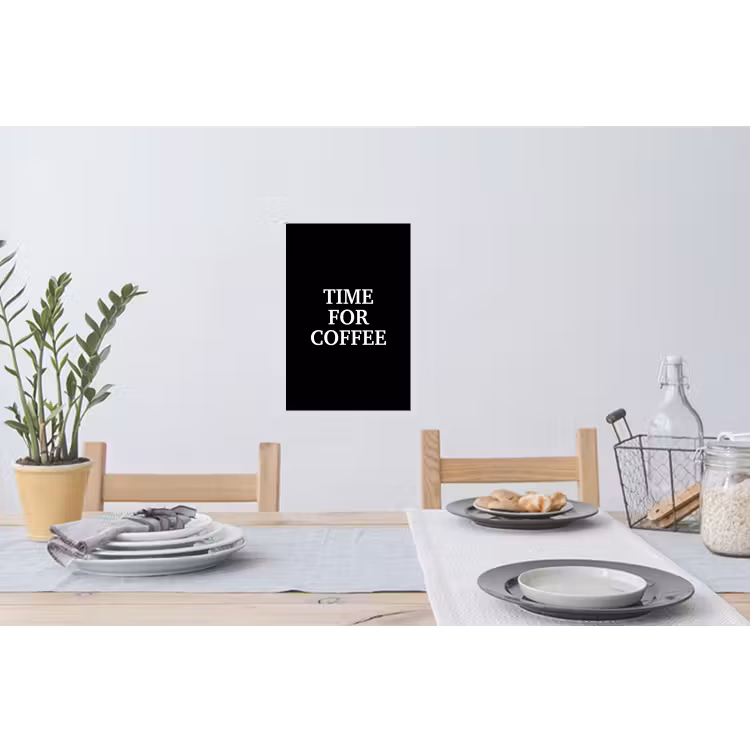 Muursticker - Quotes - Letters - Koffie - Zwart — 3
