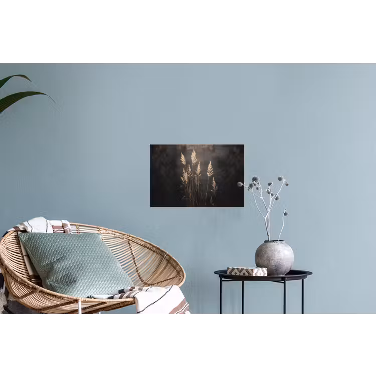 Muursticker - Siergras - Pluimen - Verlichting - Zwart — 4
