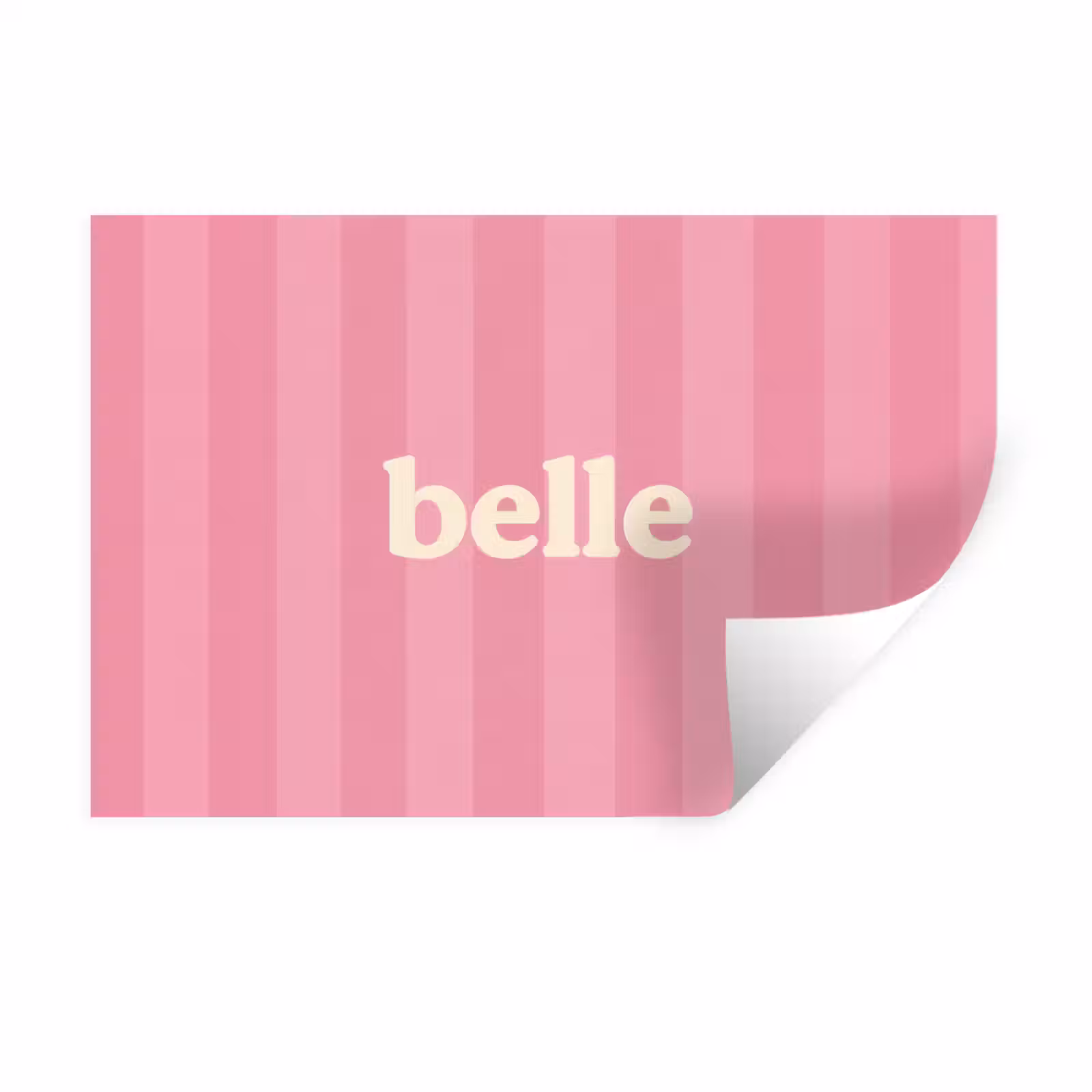 Muursticker - Roze - Gestreept - Belle — 1