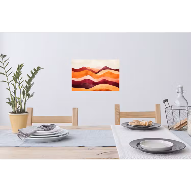 Muursticker - Abstract - Landschap - Golven — 3