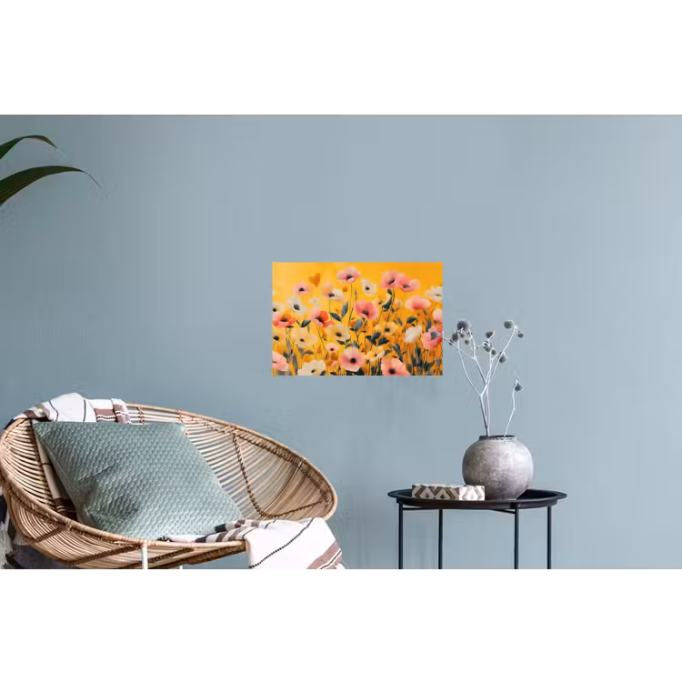 Muursticker - Bloemen - Veld - Geel — 4