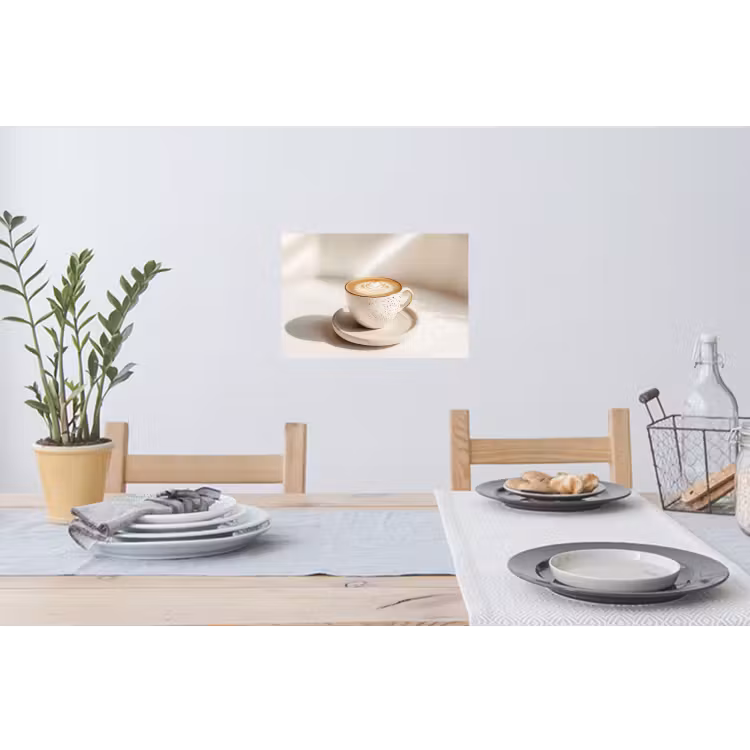 Muursticker - Cappuccino - Schuim - Schotel - Beige — 3