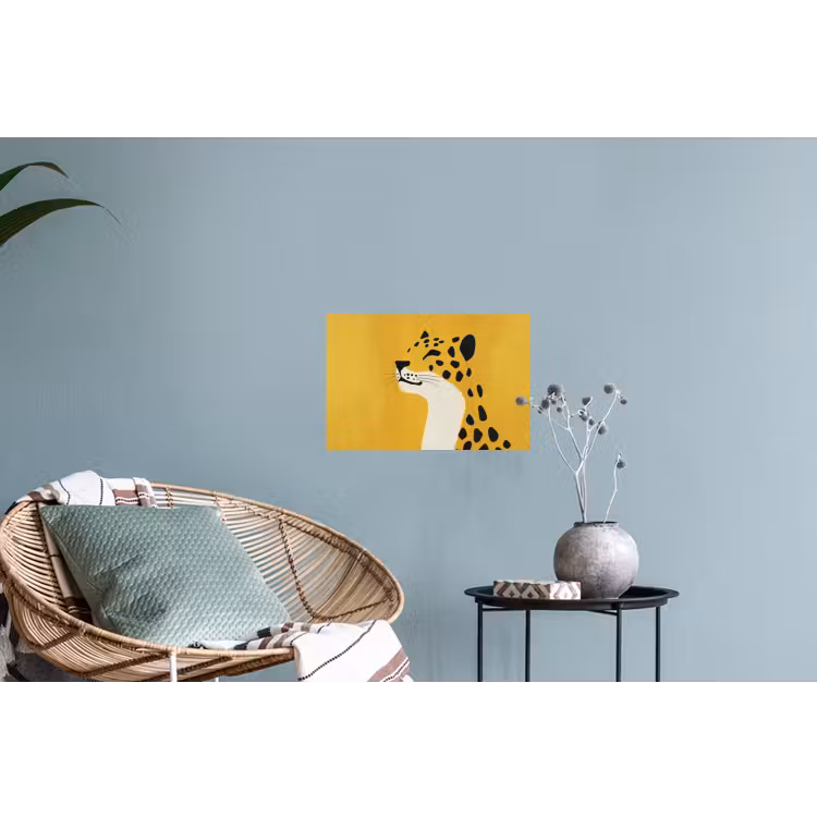 Muursticker - Cheetah - Illustratie - Geel — 4