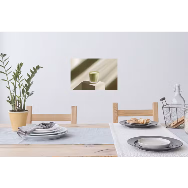 Muursticker - Matcha - Glas - Groen - Minimalistisch — 3