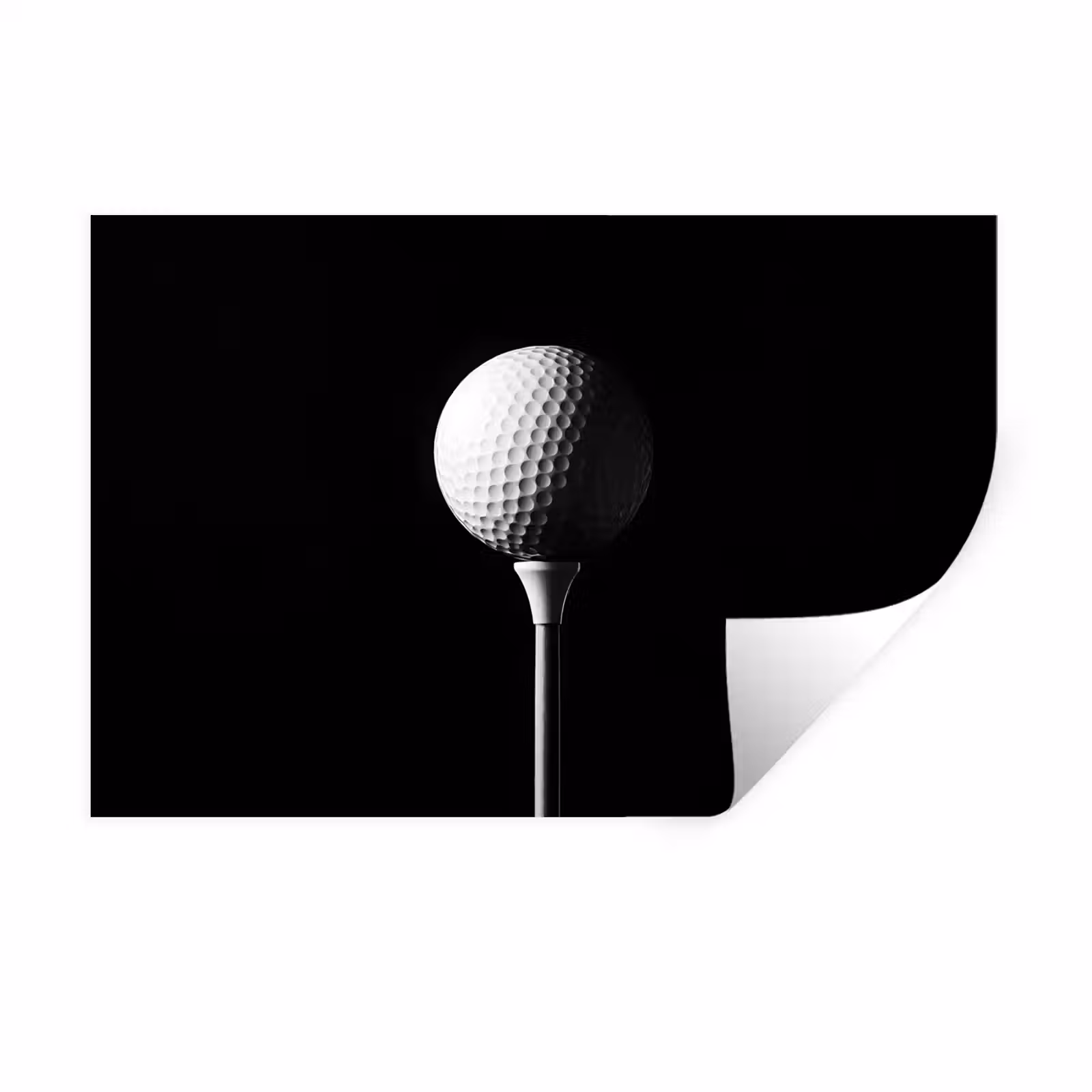 Muursticker - Golfbal - Minimalistisch - Wit — 1
