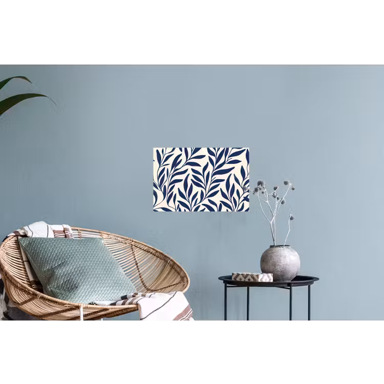 Muursticker - Bladeren - Klimop - Donkerblauw — 4