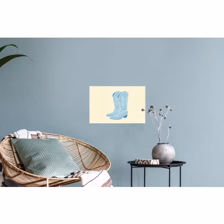 Muursticker - Illustratie - Cowboylaarzen - Patroon — 4