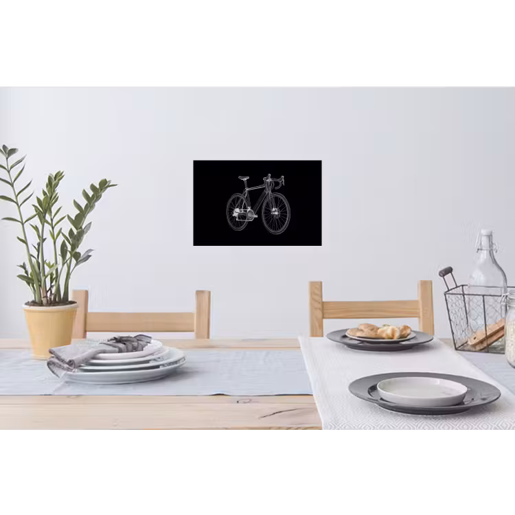 Muursticker - Lijnen - Illustratie - Wit — 3