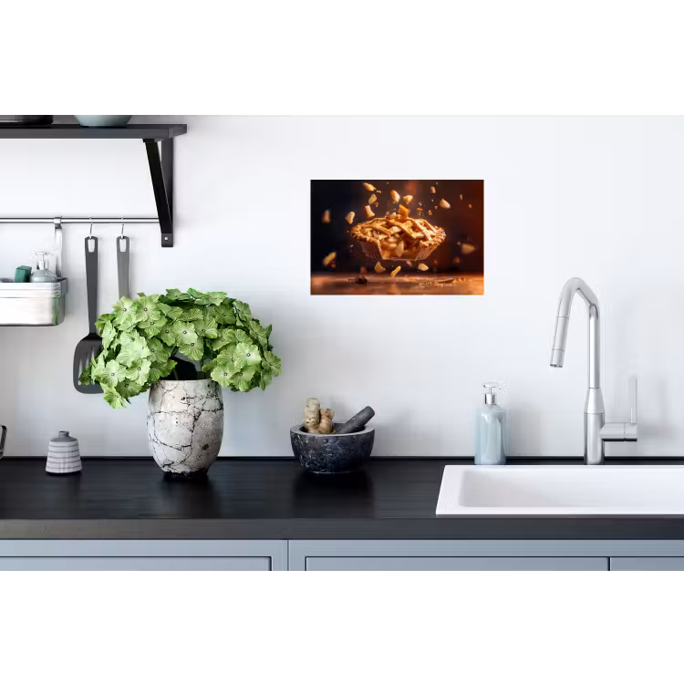 Muursticker - Appel - Taart - Warm - Eten — 2