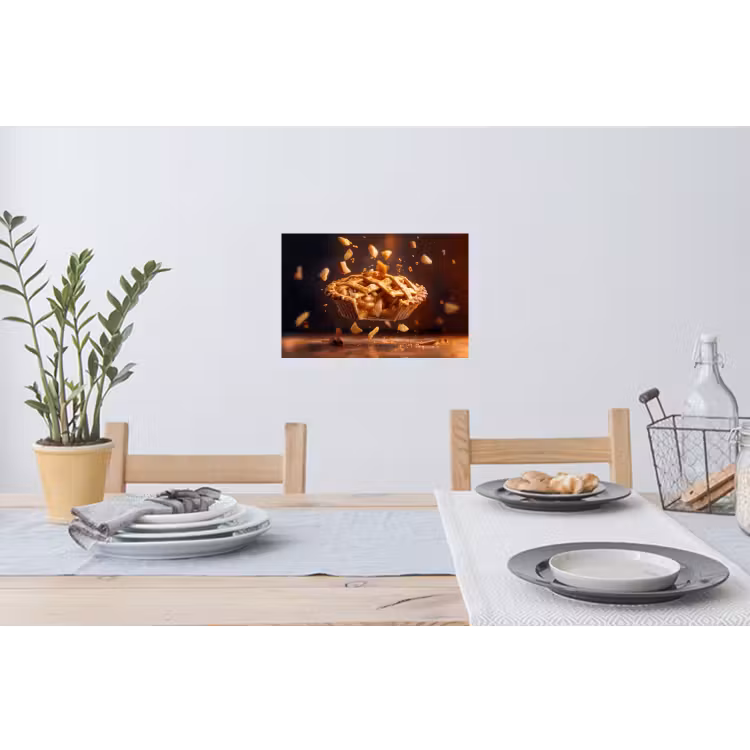 Muursticker - Appel - Taart - Warm - Eten — 3