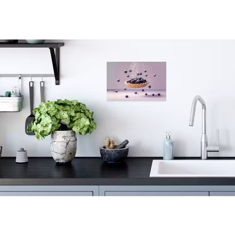 Muursticker - Eten - Taart - Bessen - Blauw — 2