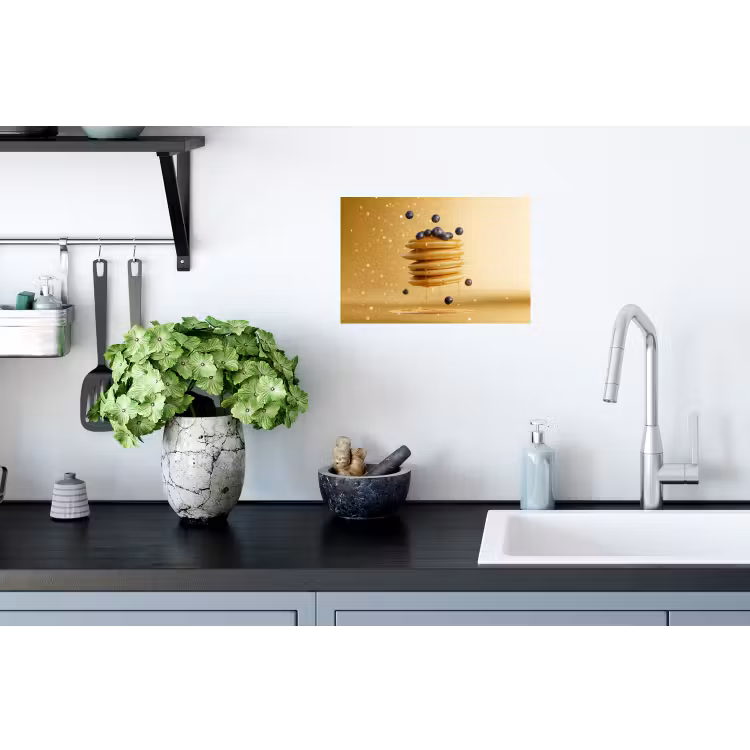 Muursticker - Pannenkoeken - Eten - Honing - Geel — 2