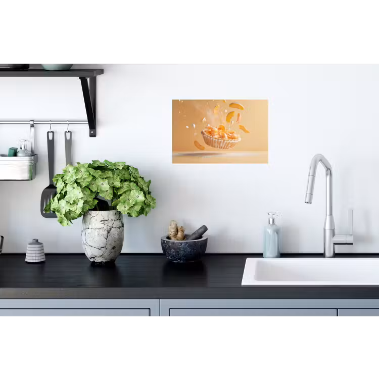 Muursticker - Peach - Eten - Taart - Oranje — 2