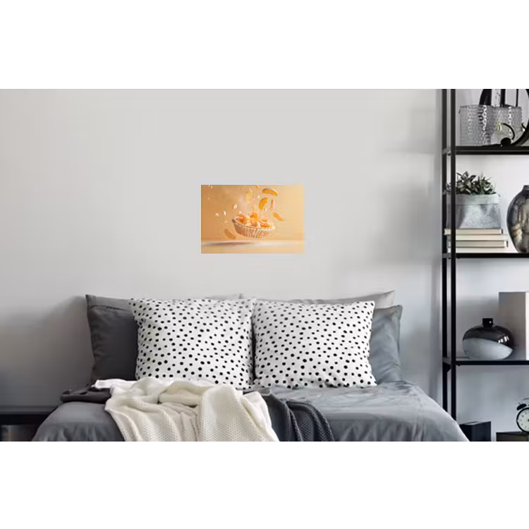 Muursticker - Peach - Eten - Taart - Oranje — 5