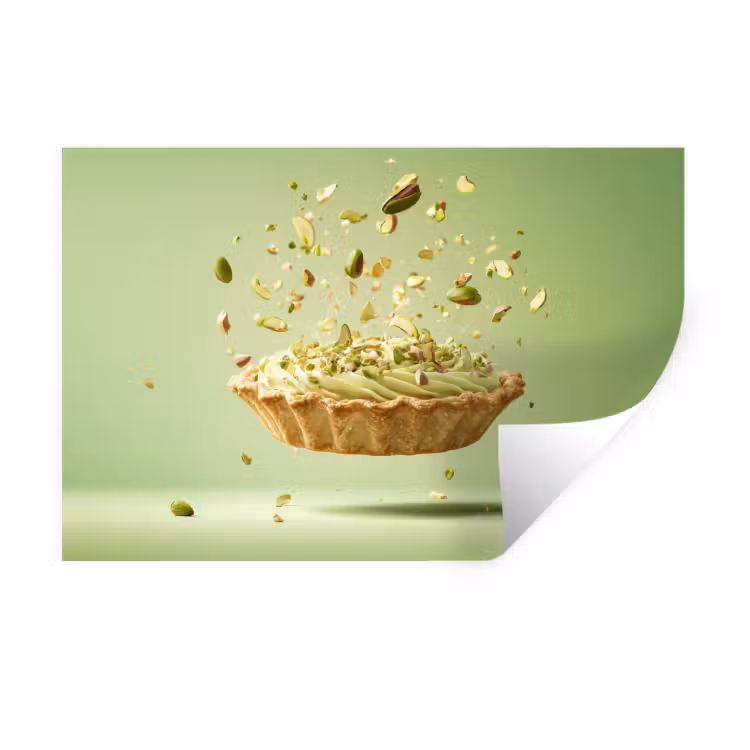 Muursticker - Pistache - Taart - Noten - Eten — 1