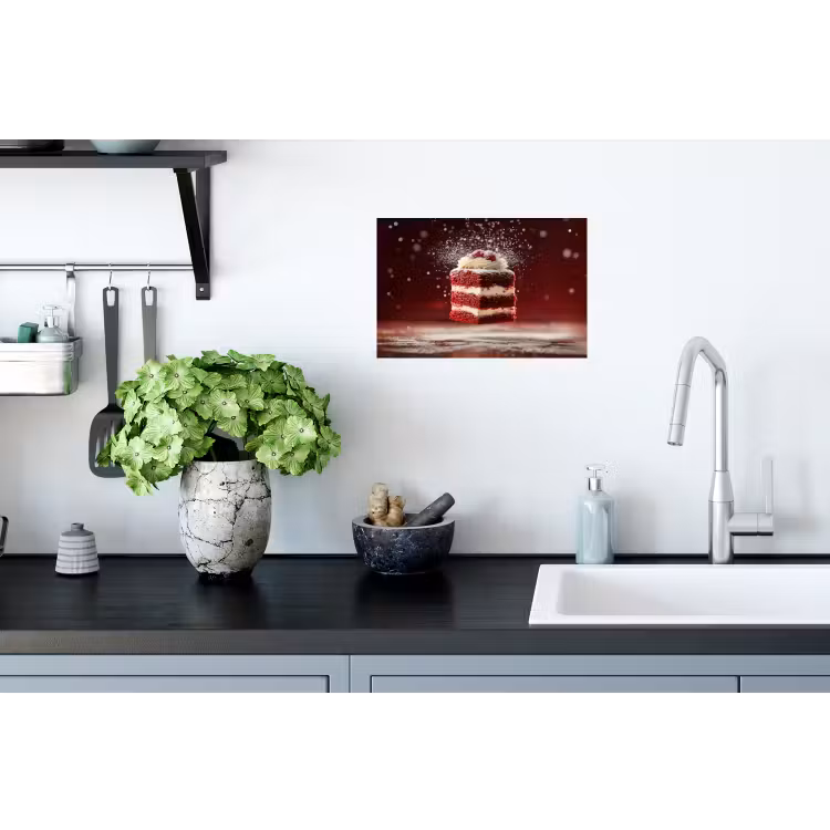 Muursticker - Rode - Velvet - Taart - Eten — 2