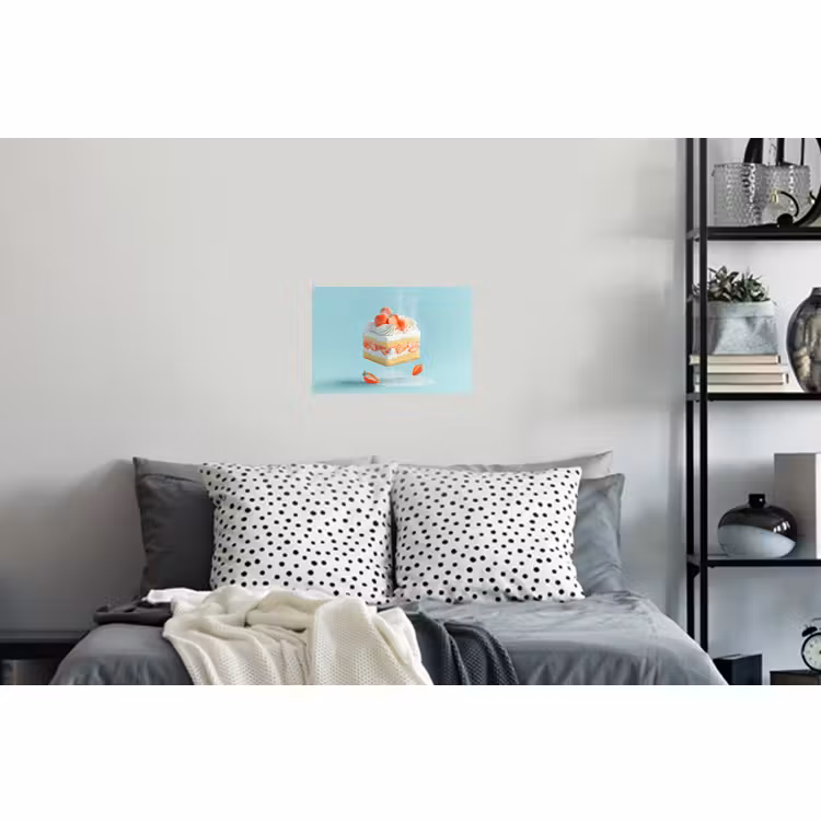 Muursticker - Slagroom - Taart - Blauw - Eten — 5