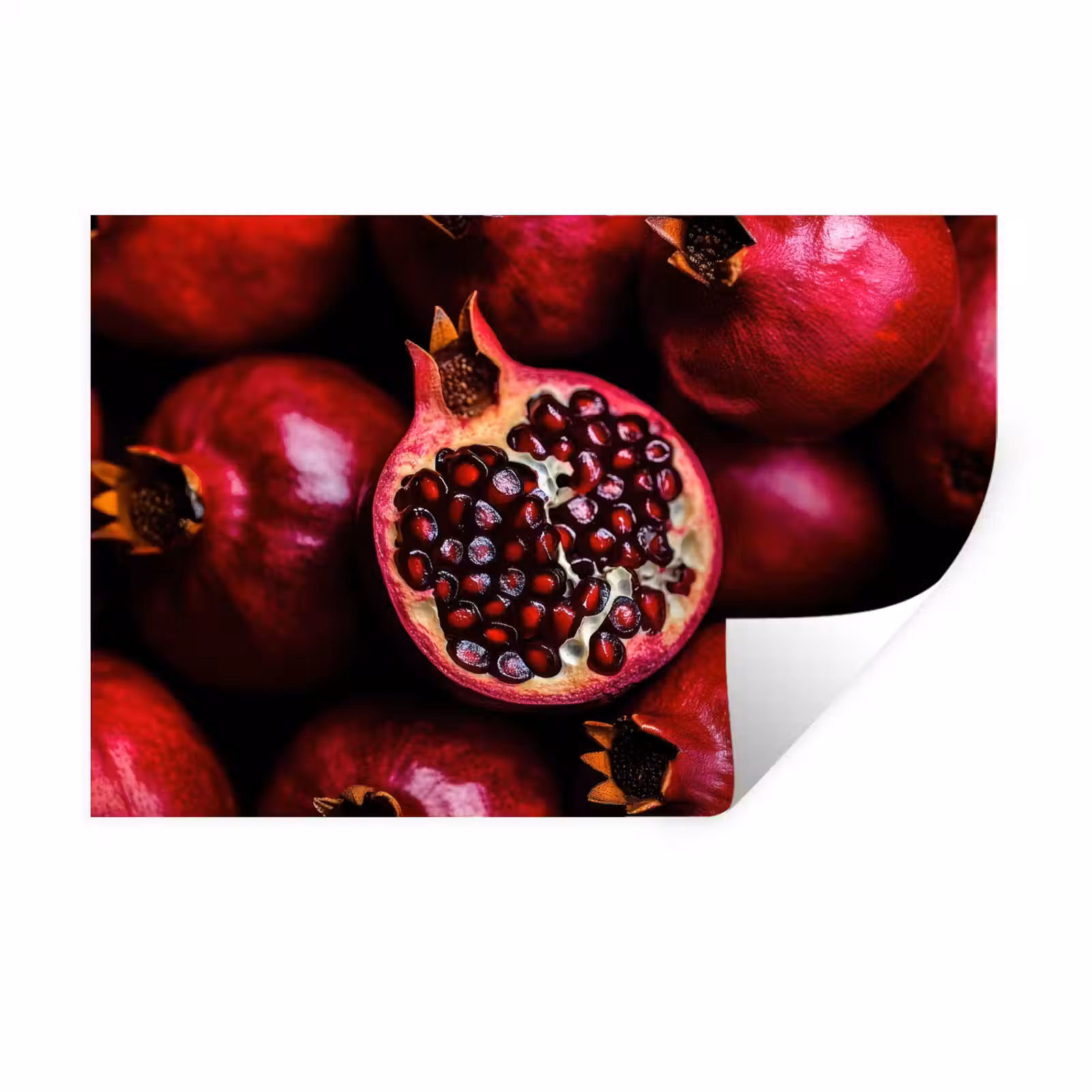 Muursticker - Granaatappel - Rood - Fruit — 1