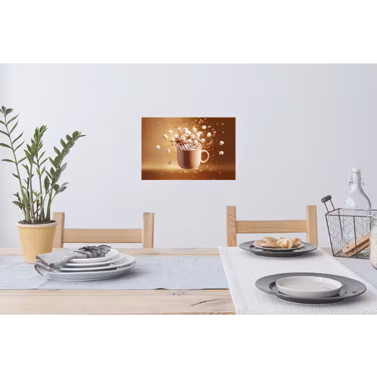 Muursticker - Chocomelk - Drinken - Warm - Bruin — 3