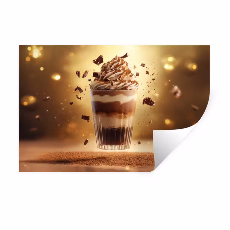 Muursticker - Dessert - Chocolade - Zoet - Eten — 1