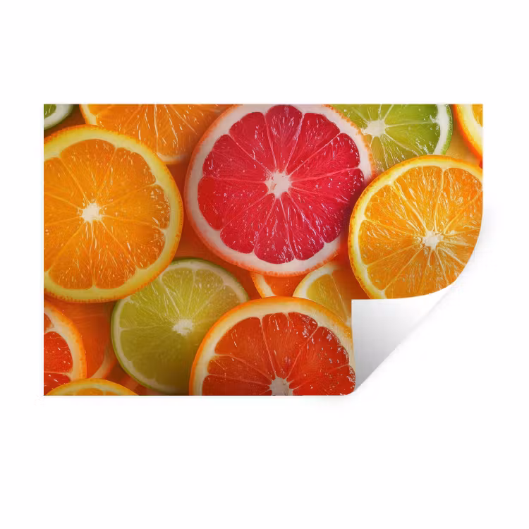 Muursticker - Fruit - Kleurrijk - Close up — 1