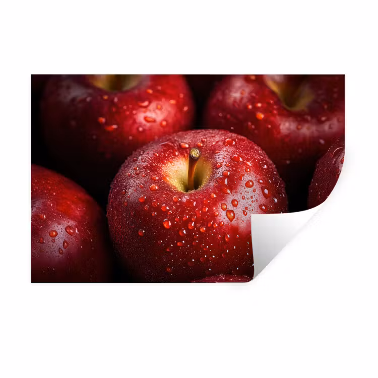 Muursticker - Rood - Appels - Fruit — 1