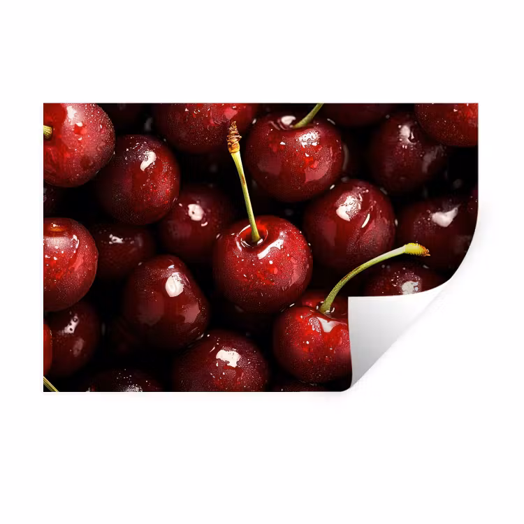 Muursticker - Rood - Fruit - Kersen — 1