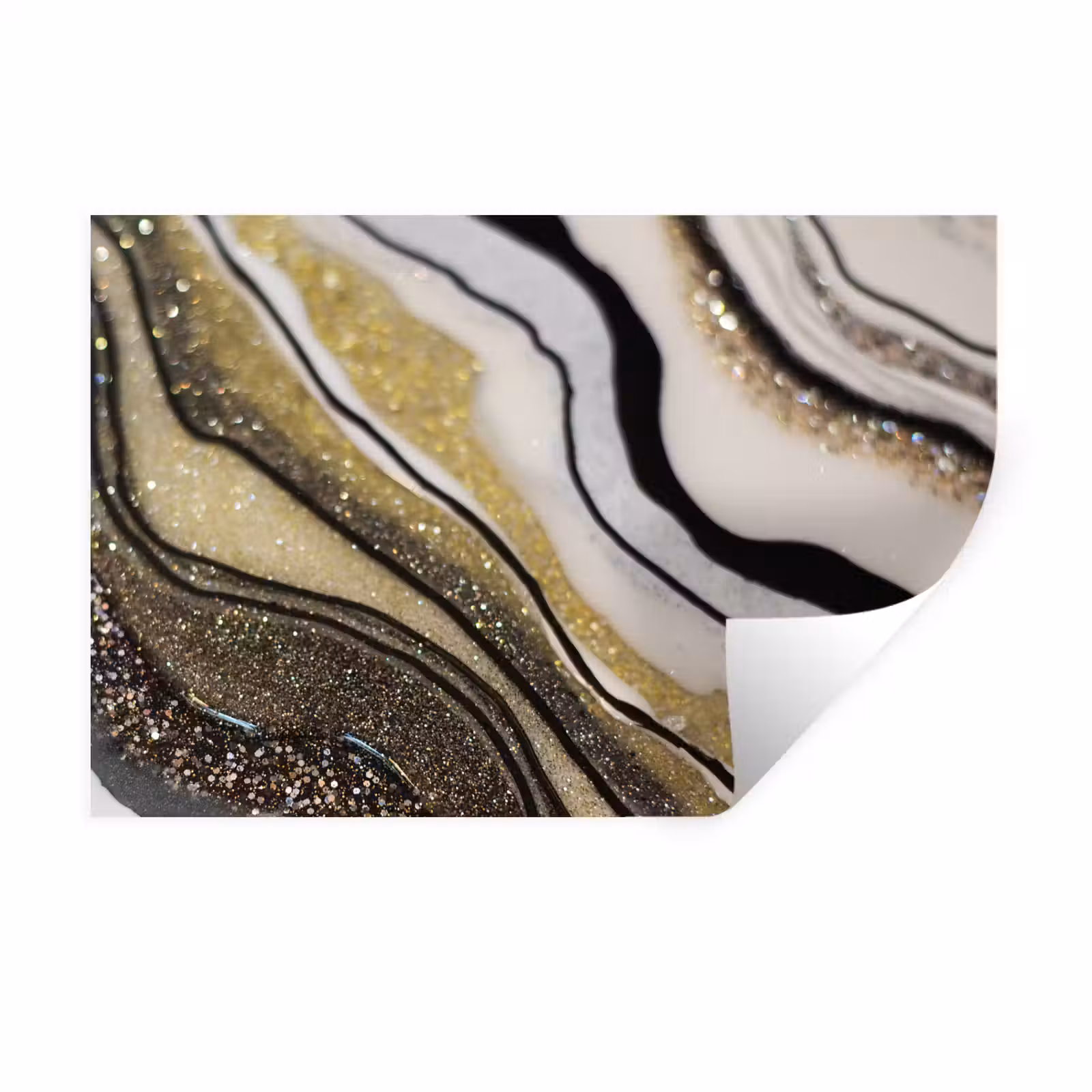 Muursticker - Edelsteen - Abstract - Marmer - Natuur — 1