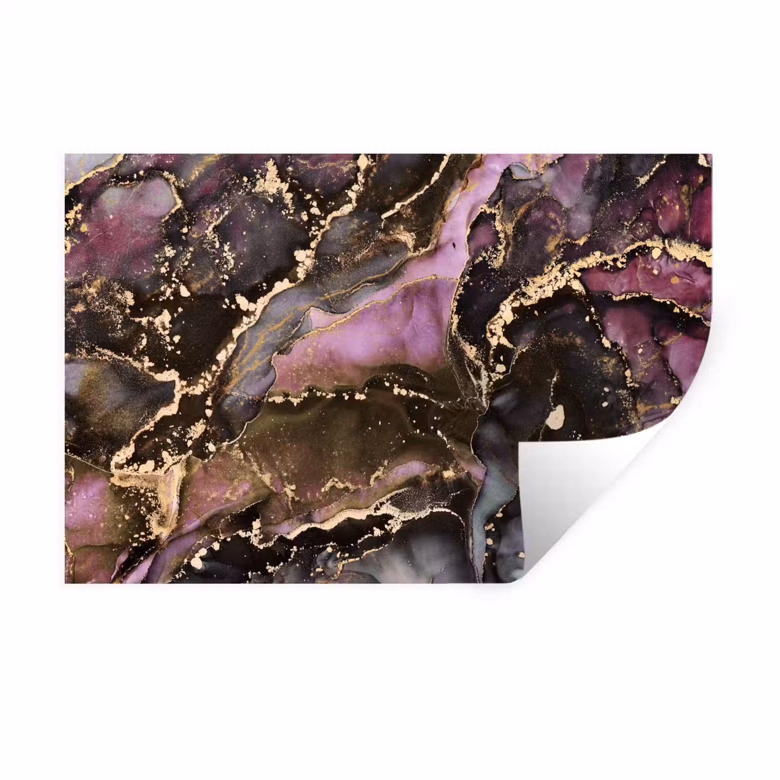 Muursticker - Marmer - Gold - Steen - Abstract — 1