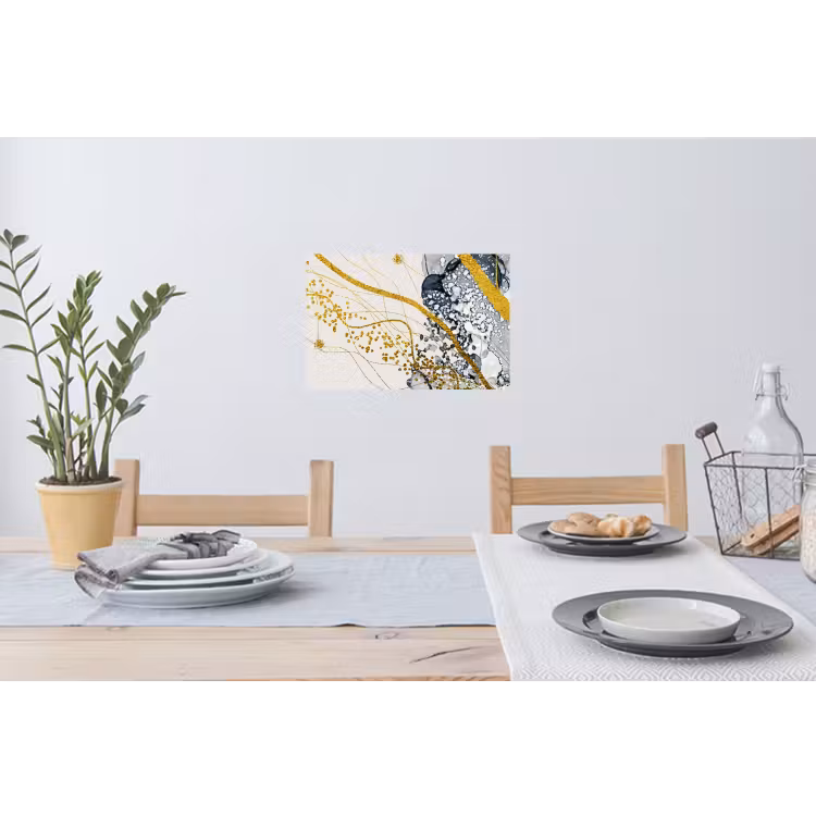 Muursticker - Abstract - Goud - Natuur - Kunst — 3