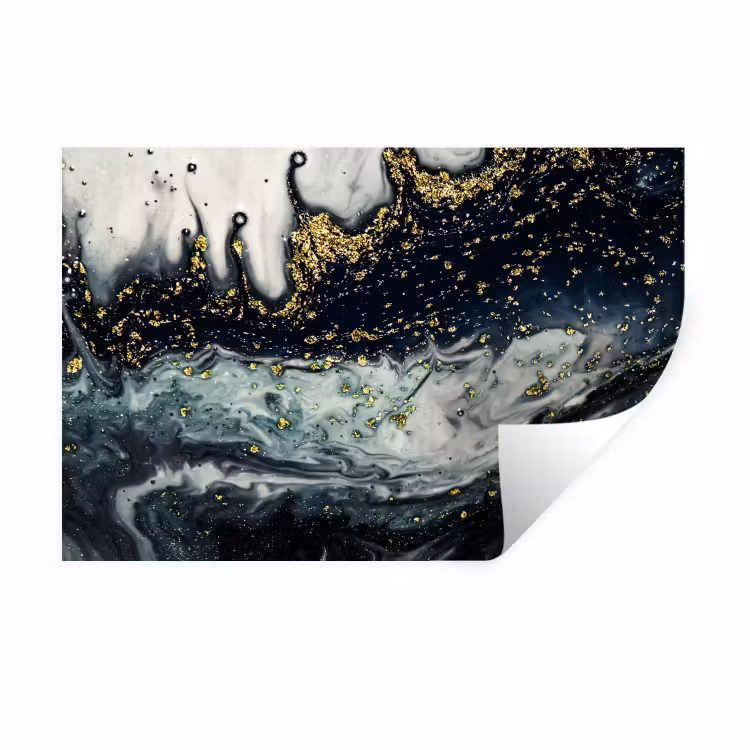 Muursticker - Marmer - Abstract - Goud - Luxe — 1